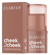 CLARESA CHEEK 2 CHEEK BRONZER TYČ NA VLHKÉ KONTUROVANIE 02 M. CHOCO