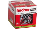 Špendlíky FISCHER DUOPOWER, špendlík na tričko, 10x50, 50 ks