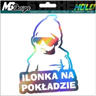 Nálepka na okno ILONKA ON BOARD HOLOGRAM