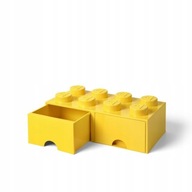 LEGO BOX SO ZÁSUVKAMI BLOK 8 ŽLTÝ