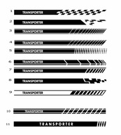 nálepky vw transporter športové pásy