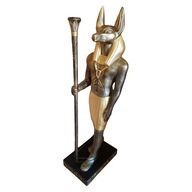 Veľká lampa Anubis Egyptská postava Egyptská socha 134cm