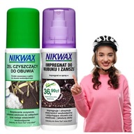 NIKWAX SADA IMPREGNÁČNÉHO GÉLU NA OBUV 2x125ML ČISTIACI SPREJ NUBUCK A SEMIŠ