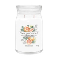 Veľká podpisová sviečka Yankee Candle s vôňou smreka a grapefruitu