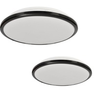 Stropné LED svietidlo TERMA BLACK 18W IP44 Ø280 mm