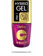 DELIA COSMETICS Coral Hybrid Gel Hybridný lak na nechty