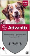 Advantix pre psy proti blchám a kliešťom 10-25kg (4x 2,5ml)