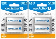 4x BATÉRIE EVERACTIVE R14 C 5000mAh