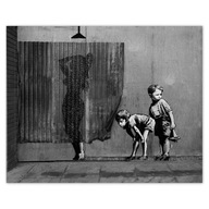 Plagáty 50x40 Banksy Chick Shower