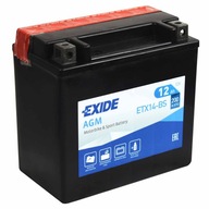 EXIDE ETX14L-BS / YTX14L-BS 12V 12Ah 200A P+