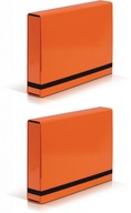 Priečinok A4 Vaupe BOX na dokumenty 50mm oranžová x2