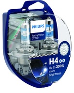 Žiarovky Philips Racing Vision GT200 +200% H4 3700K