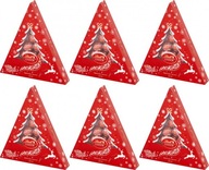 Lindt LINDOR Vianočné pralinky červený darček na stromček Mikuláš 125g x6