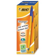 Oranžové Originálne modré guľôčkové pero (20ks) BIC