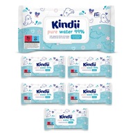 KINDII PURE WATER WIPERS 99% 6x60 6BAL