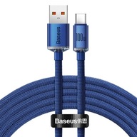 Kábel USB-C Baseus 100W 2m Modrý kábel