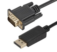 DisplayPort DP na VGA kábel 3m D-Sub prevodník