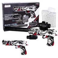 GUN RIFLE AUTOMATIC GEL GALLS laser 40cm