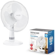 Malý stojaci stolný ventilátor SILENT 40W 3 režimy biely Sencor SFE 3027WH