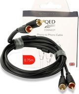 Qed Connect Phono to Phono QE8101 2RCA Cinch 0,75 m