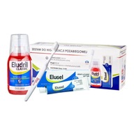 ELUDRIL sada na doliečenie Eludril liquid + Elugel gél 40ml + kefka