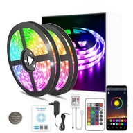 LED pásik 12M RGB 5050 WiFi APLIKÁCIA NA DIAĽKOVÉ OVLÁDANIE TUYA MUSIC TIMER KIT 12V