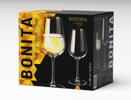 BOHEMIA PRESTIGE BONITA SET 6 pohárov na víno 360 ML CRYSTAL