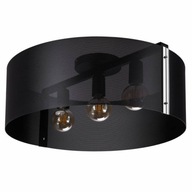 Moderné okrúhle STROPNÉ LAMPA, veľké stropné svietidlo, kov, chróm, 3xE27 pre LED