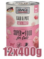 Mac`s - Kalb & Pute TEĽACIE A TURECKO 12x400g