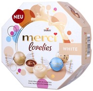 Storck Merci Lovelies WHITE bonboniéra s plnenými pralinkami 185 g