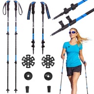 TREKINGOVÉ PALICE SKLADACIE HORSKÉ PALICE NASTAVITEĽNÉ SET NORDIC WALKING 2X