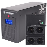 UPS LCD UPS NAPÁJACÍ ZDROJ 1500VA 900W 2x 9AH