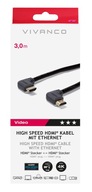 HDMI-HDMI 3m 2.0 4K UHD/HDR 18Gbit ARC VIVANCO Kvalitná káblovka W-wa