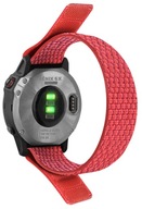 Nylonový červený remienok Garmin Venu Fenix ​​​​5 6 7 22 mm