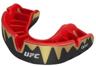 Opro Ufc Platinum Black Metal Red Mouth Guard