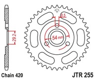 JT ZADNÉ OZNAČENIE 255 35 HONDA Z 50 MONKEY (25535JT) (REŤAZ.520)