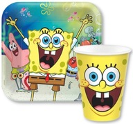 Set SpongeBob poháre taniere Sponge Bob narodeniny