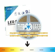 BEZBODOVÝ LED pásik 12V COB BIELY NEUTRÁLNY 5m