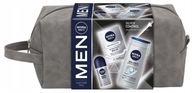 Nivea Men Silver Control set gél + balzam + antiperspirant + kozmetická taštička