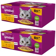 WHISKAS SÁČKY KRMIVO PRE MAČKY S PRÍCHUŤAMI HYDINY 160x85g