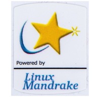 Nálepka Powered by Linux Mandrake 19 x 24 mm