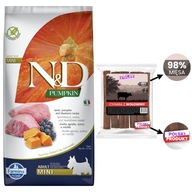 ND Pumpkin Lamb Bluberry Mini Adult 7kg pre psov + hovädzia cigara 7ks