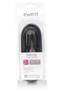 Kábel HDMI-HDMI UHD 4K 3D DVBT kábel dlhý 2,5m