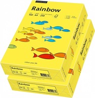 Kopírovací papier Rainbow A4 250 listov tmavožltý x2