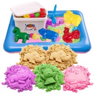 BibiMoon Kinetic Sand 5kg SADA KRABIČKY NA PIESKOVÉ FORMY