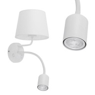 Biela nástenná lampa na čítanie s vypínačom MAJA WHITE 2535 TK Lighting