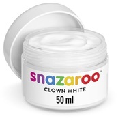 FARBA NA TVÁR BIELA ​​50 ml SNAZAROO CLOWN JAR CLOWN 1198200