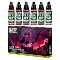 Green Stuff World Paint Set Evil Pink