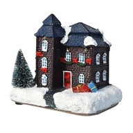 Vianočný dom LED teplé svetlo Snow Village Home