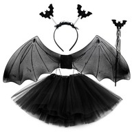 VYNIKAJÚCI HALLOWEENSKÝ KOSTÝM ARMYBAT BAT TUTU